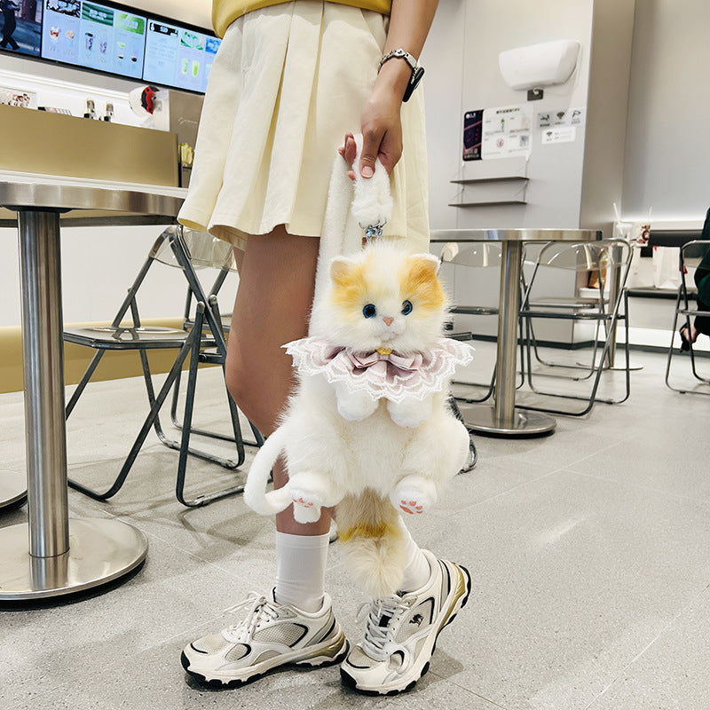 Cute Cat Heart Wind Cartoon Three-dimensional Backpacks