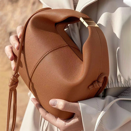 Women's French Niche High Sense Leather Mai Crossbody Bags