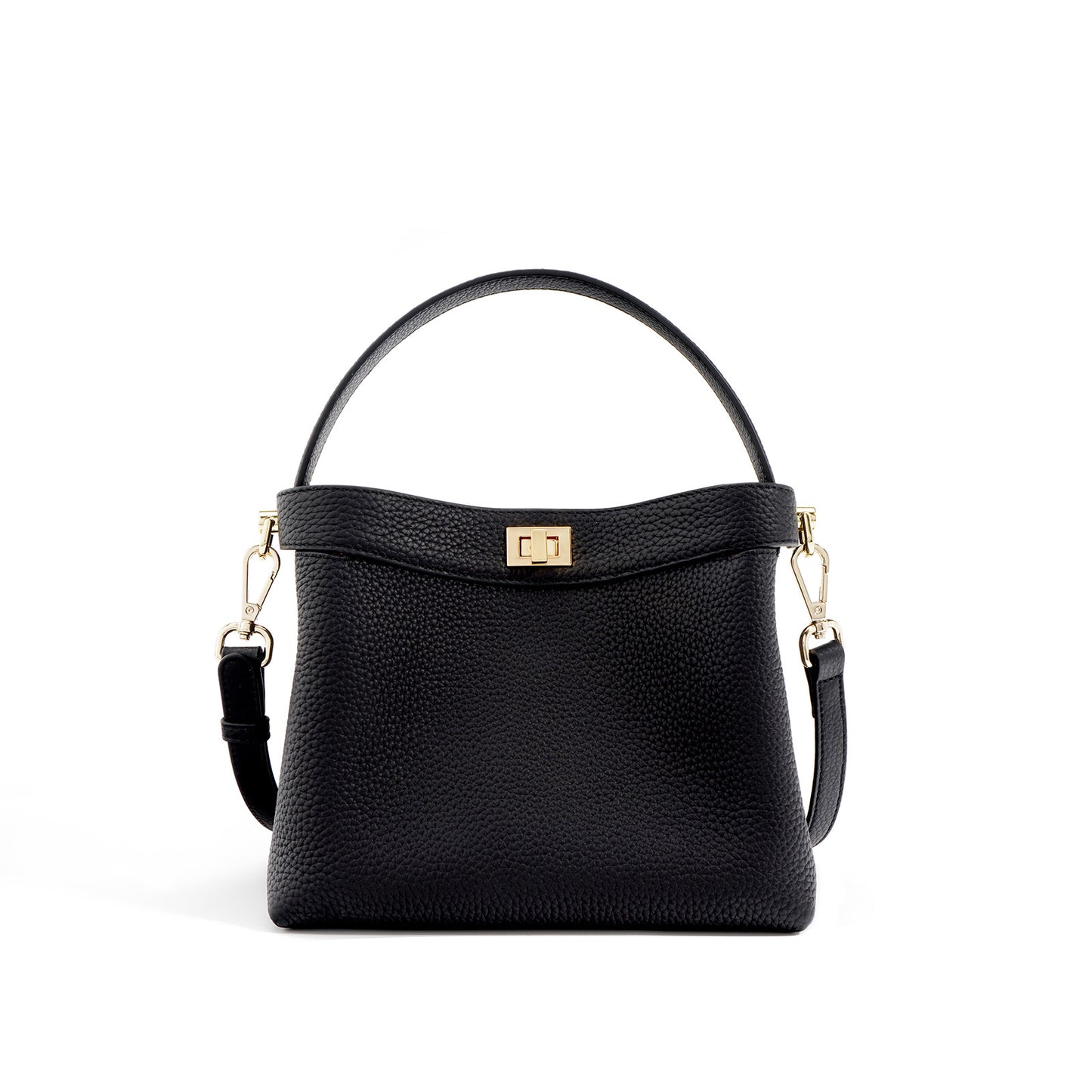 Women's Fashion Simple Temperament Commute Texture Female Bucket Bags
