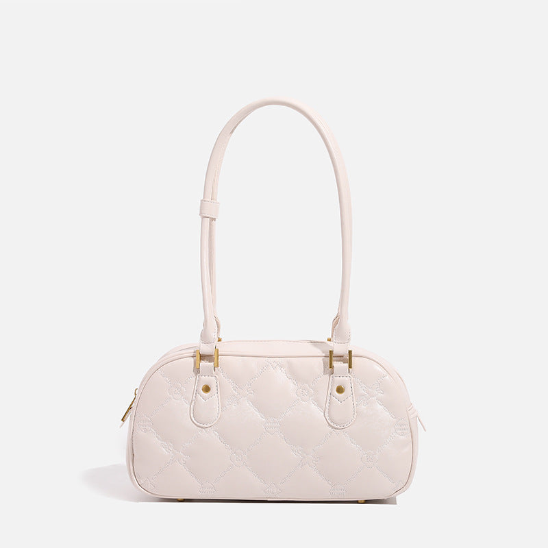 Women's Style Light Luxury Rhombus Baguette Large Shoulder Bags