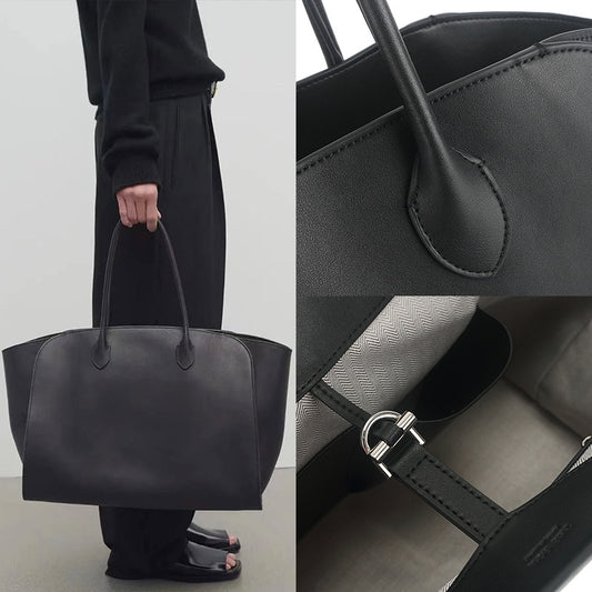 New Women's Shopping Big Cowhide Leather Shoulder Bags