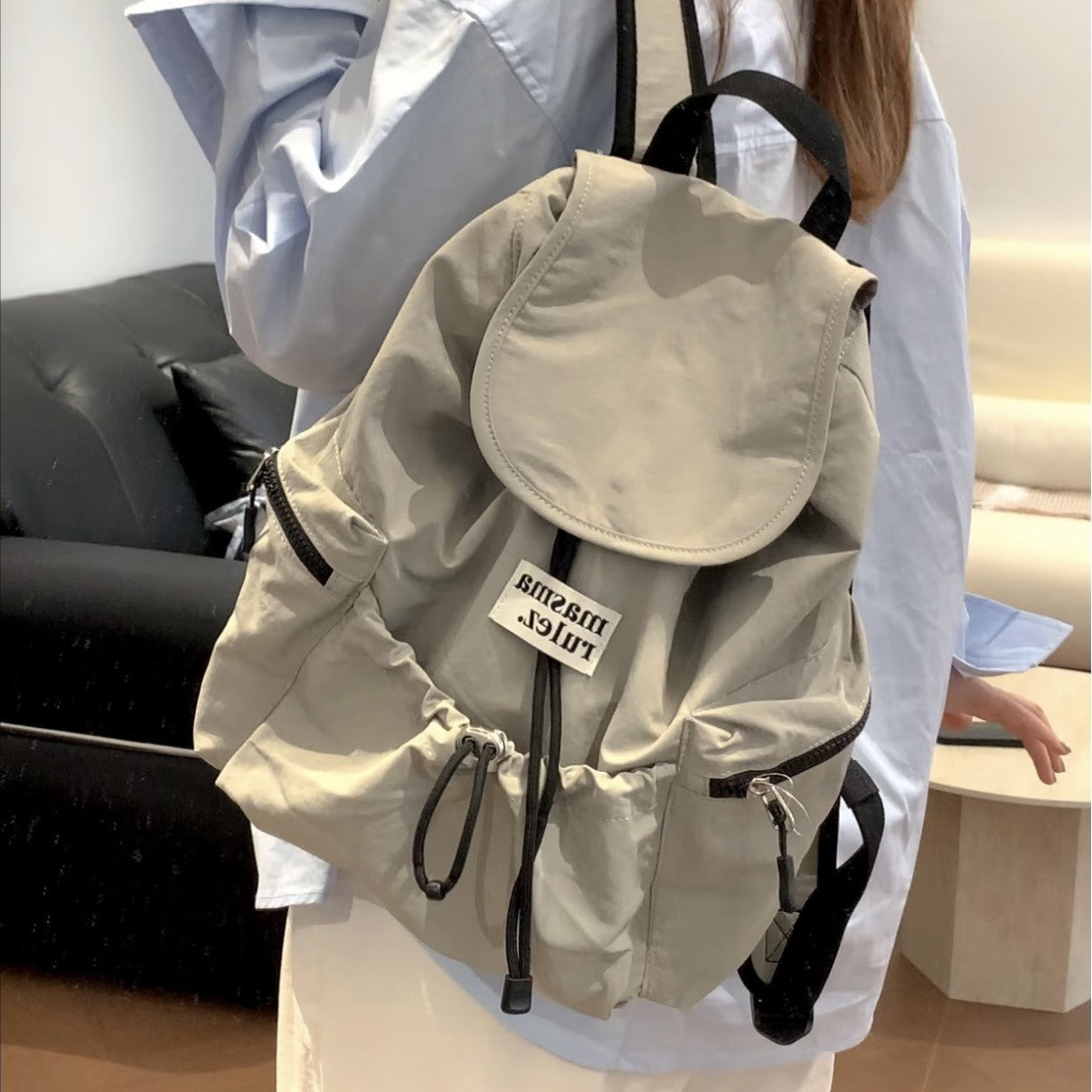 Women's & Men's & Plaid Striped Large Capacity Lightweight Backpacks