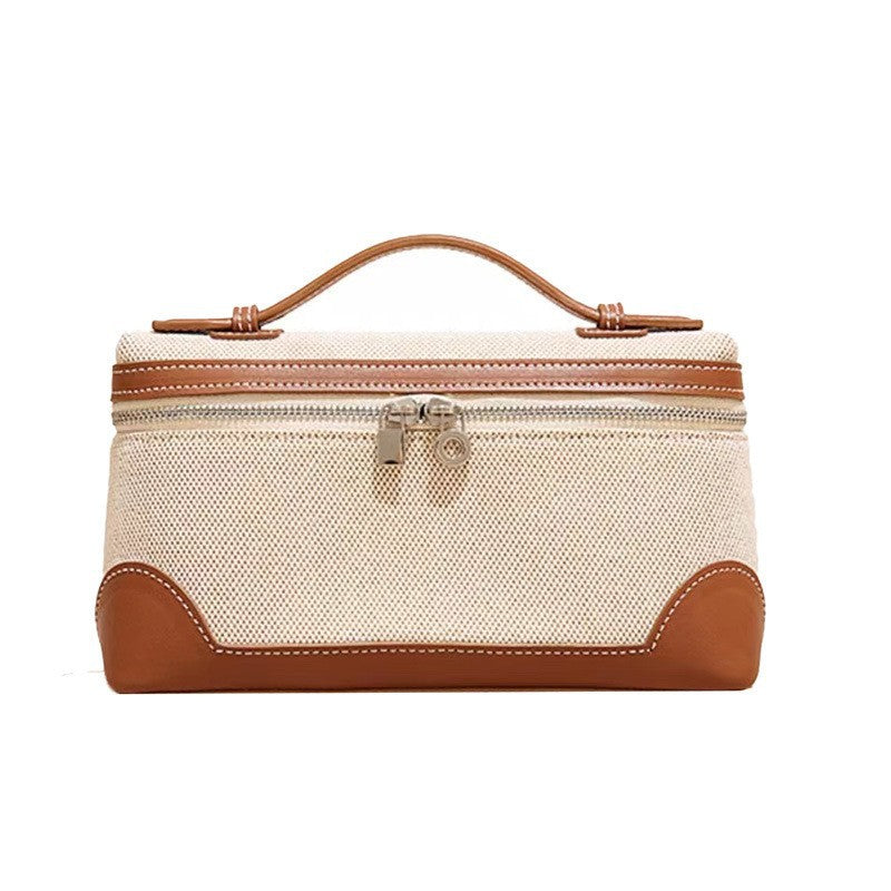 Women's Layer Cowhide Crocodile Pattern Lunch Box Genuine Leather Handbags