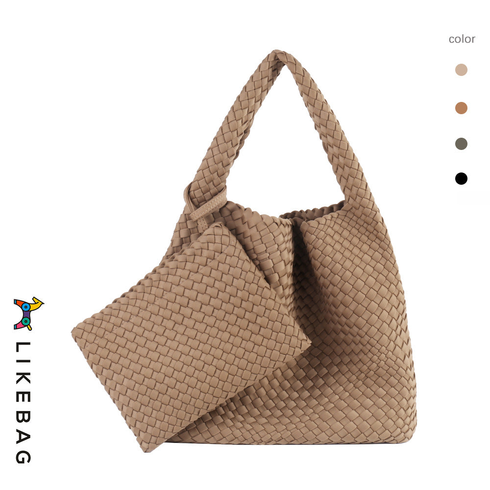 Fabric Large Capacity Advanced Texture Handmade Shoulder Bags