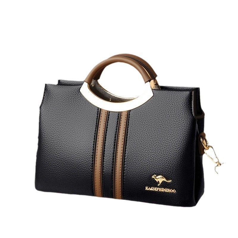 Women's Beautiful Fashion Color Contrast Mother Shoulder Bags