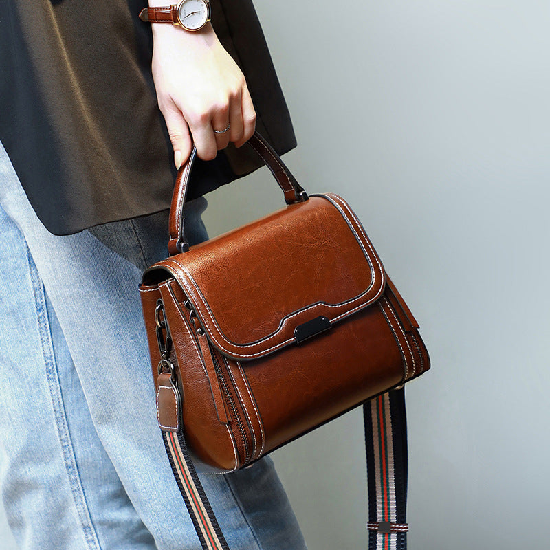 Women's Creative Fashionable Genuine Leather For Crossbody Bags