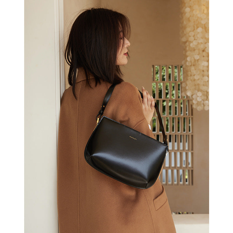 Women's Genuine Leather Simple Design High-grade Exquisite Shoulder Bags
