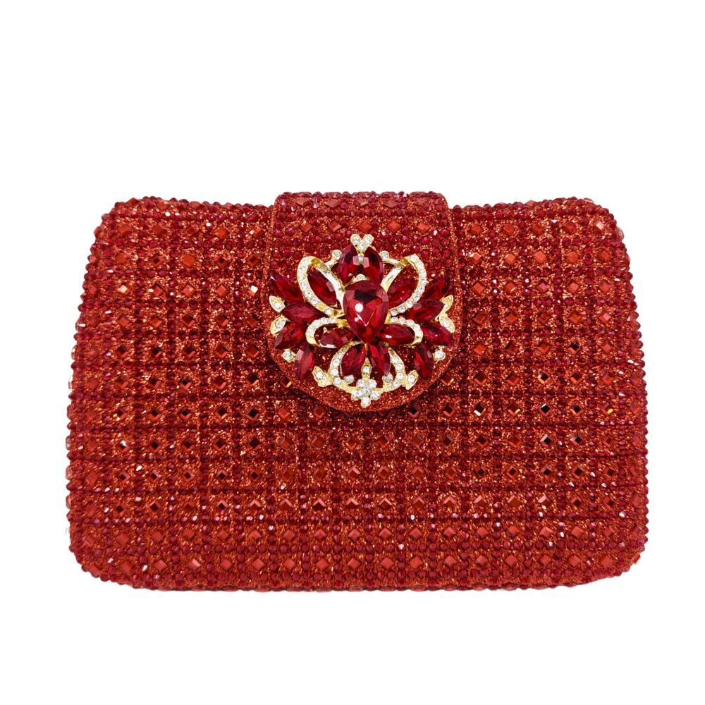 Women's Durable Full Diamond Clutch Banquet Handbags
