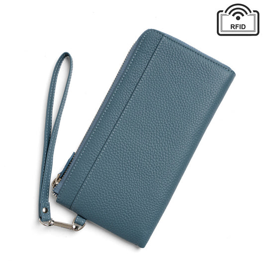 Women's Fashion Leather Long Zipper Hand Carrying Ladies Wallets