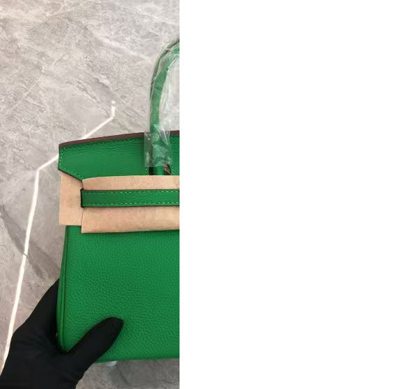 Women's Genuine Leather First Layer Cattlehide Fashion Litchi Handbags