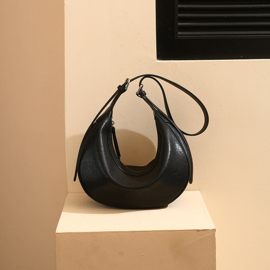 Women's Leather Commuter Dumpling Genuine High-grade Light Luxury Bags