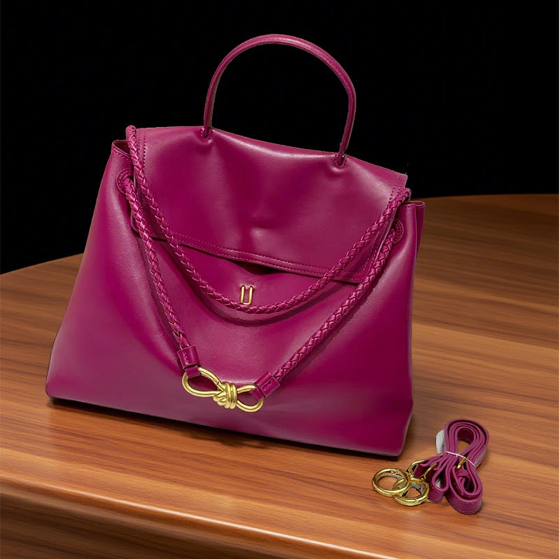 Cool Fashion Bow Gold Genuine Leather Buckle