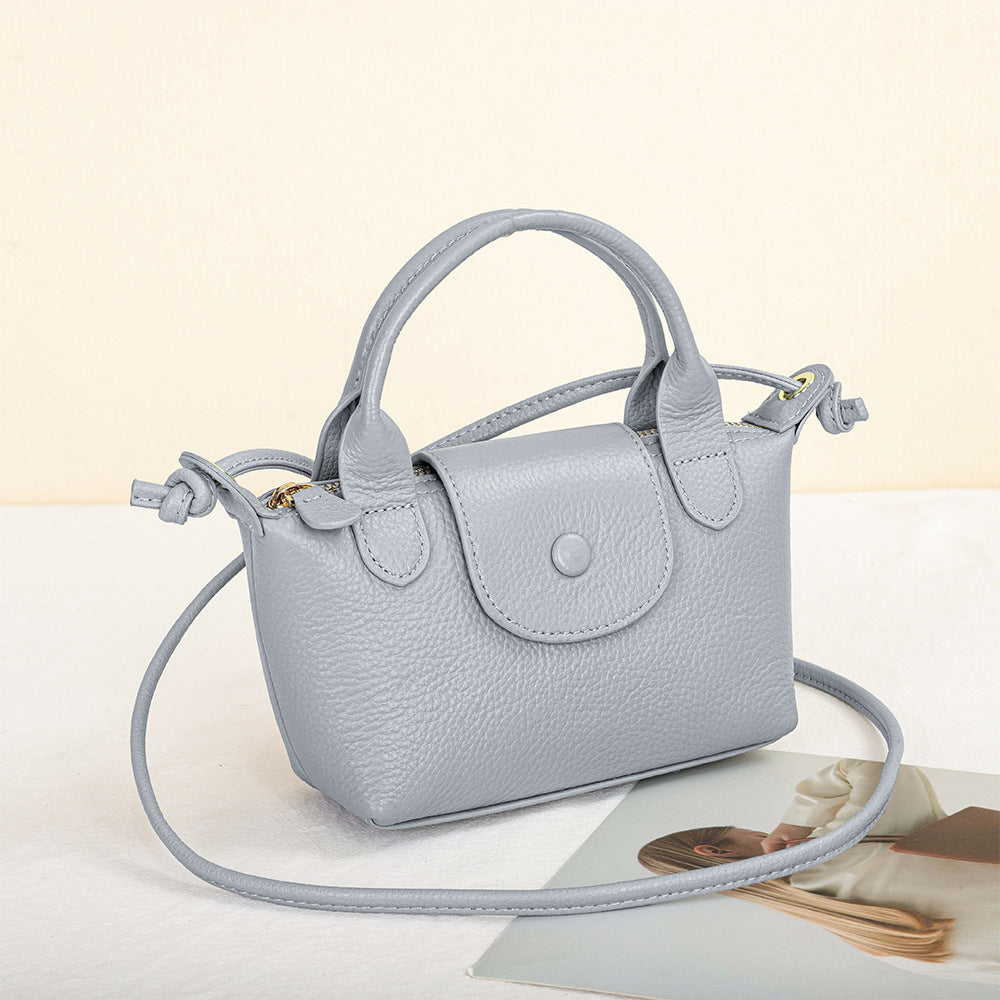 Women's Top Layer Cattlehide Leather Fashion Simple Crossbody Bags