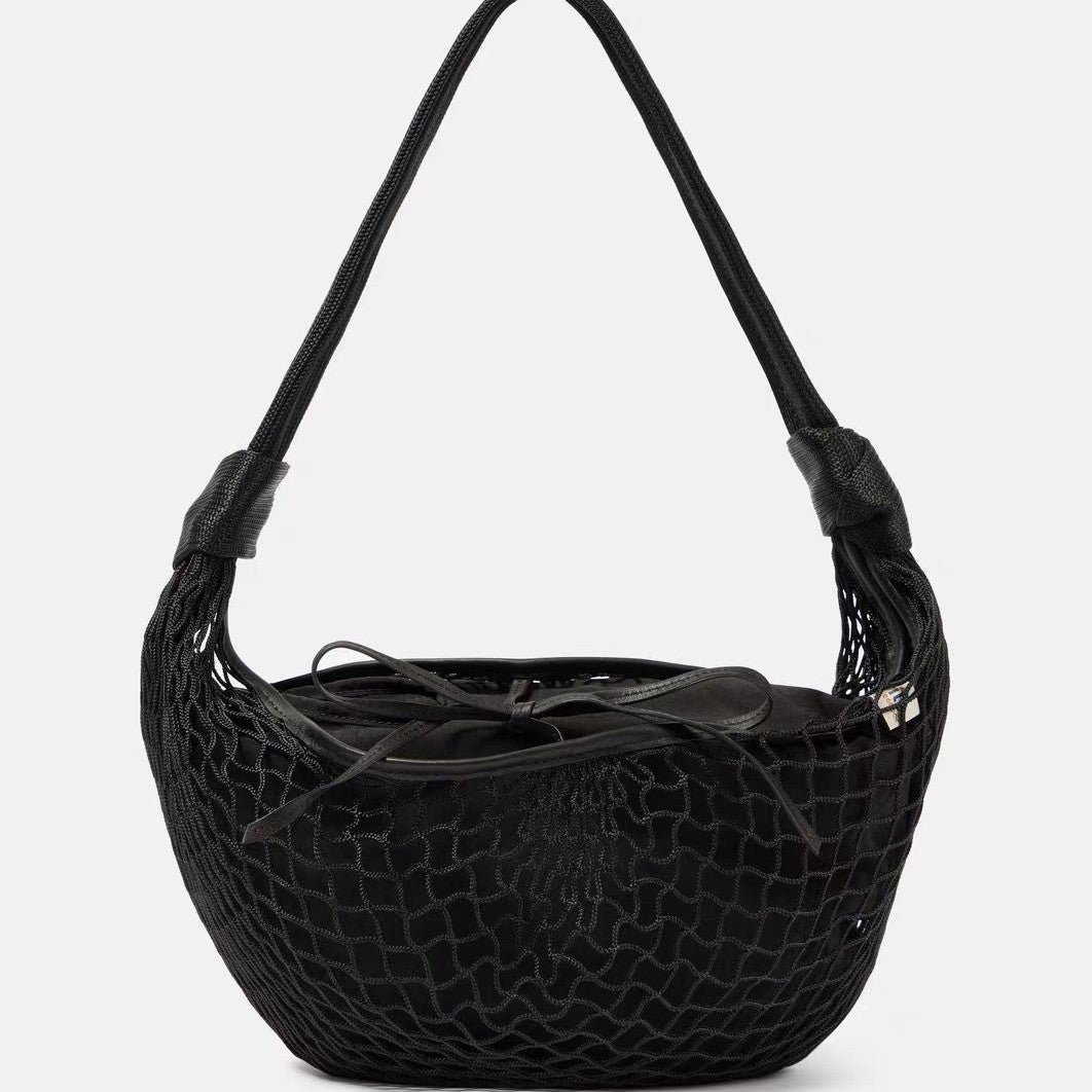 Detachable Genuine Leather Horn Net Trendy Crossbody Bags