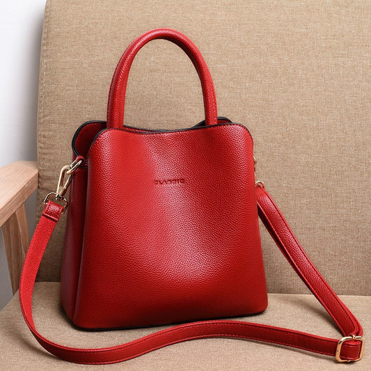 Women's Summer Portable Large Korean Style Genuine Handbags