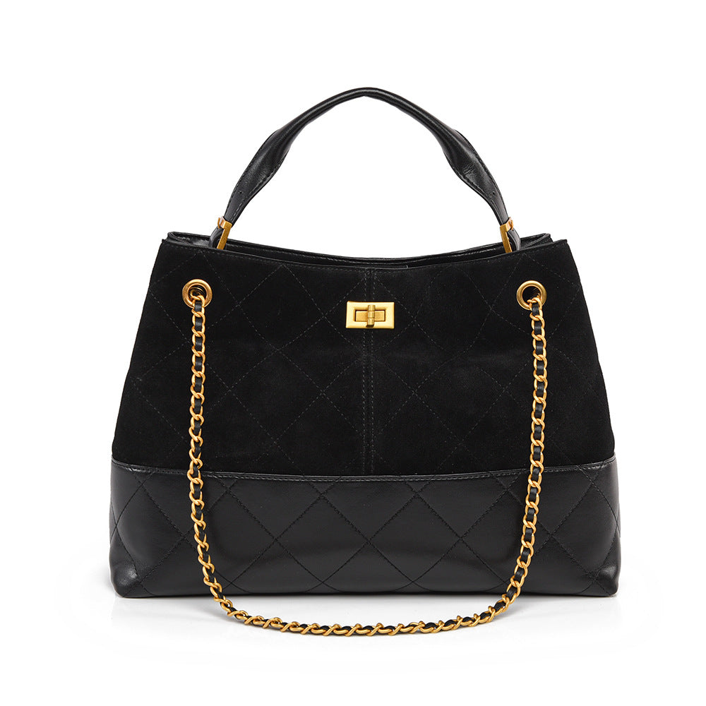 Contrast Color Retro Frosted Chain Affordable Luxury Shoulder Bags