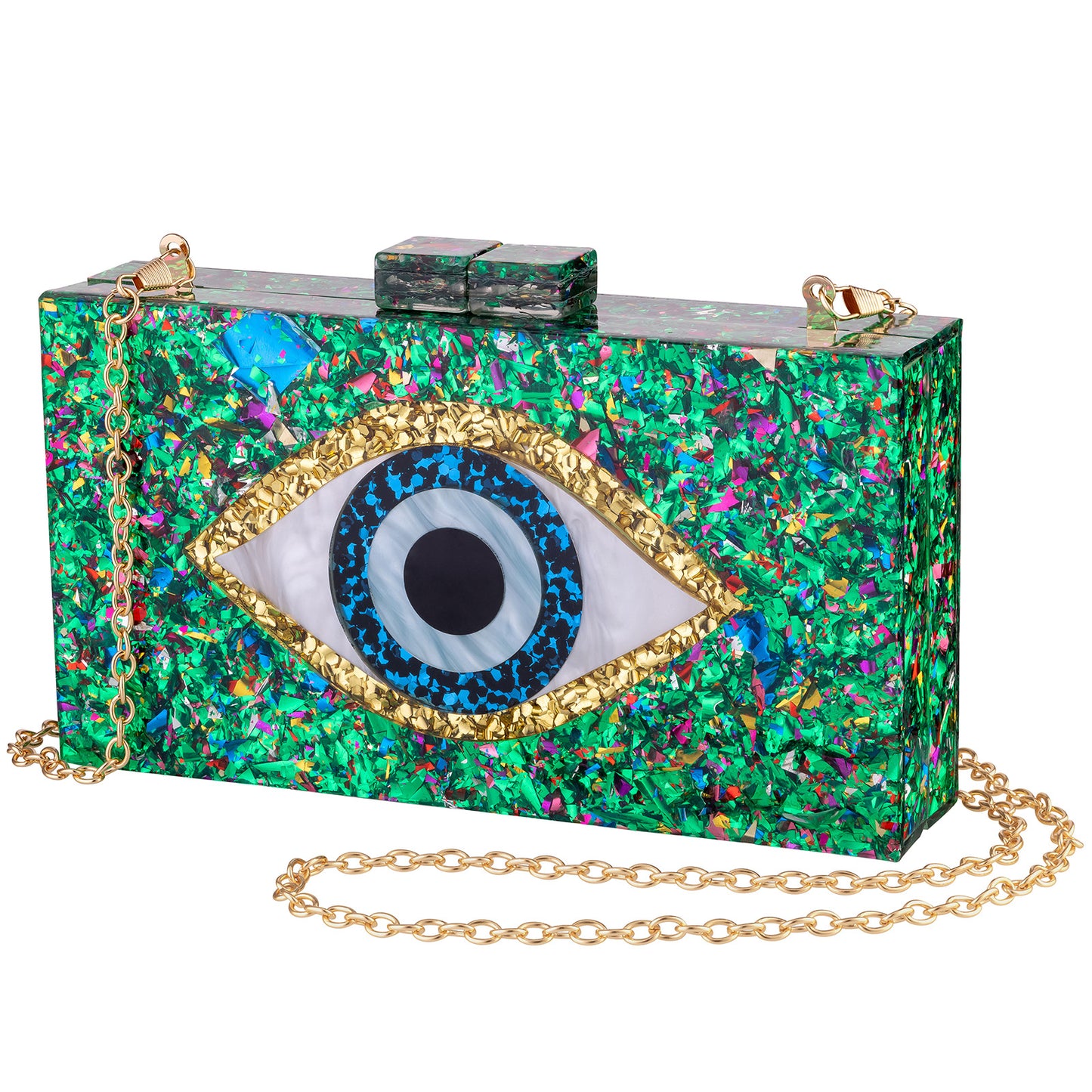 Acrylic Wedding Dinner Clutch Chain Eye Evening Bags