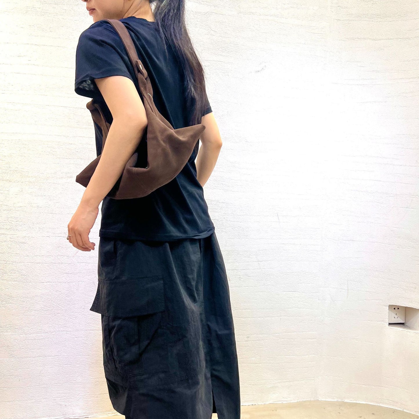 Women's Genuine Leather Niche Retro Dumpling Suede Crossbody Bags