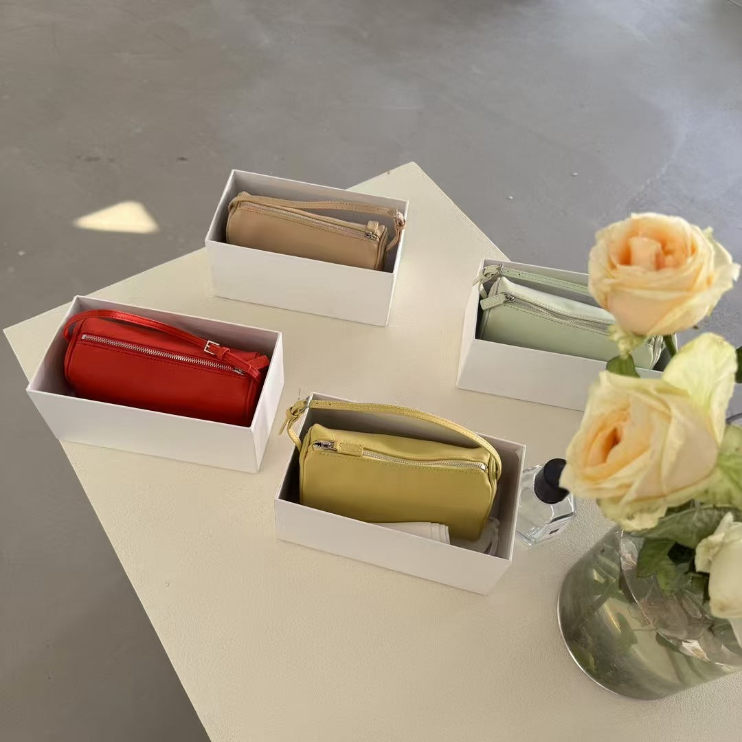 Hand Carrying Leather Underarm Mini Genuine Crossbody Bags