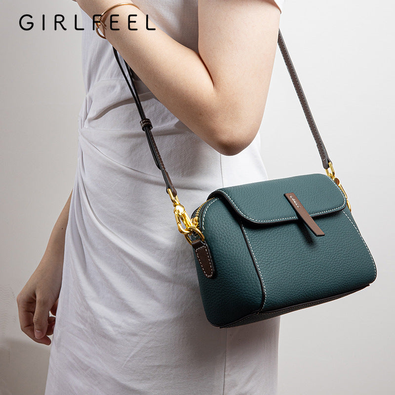 Women's Mobile Summer Genuine Leather Fashion Shell Crossbody Bags