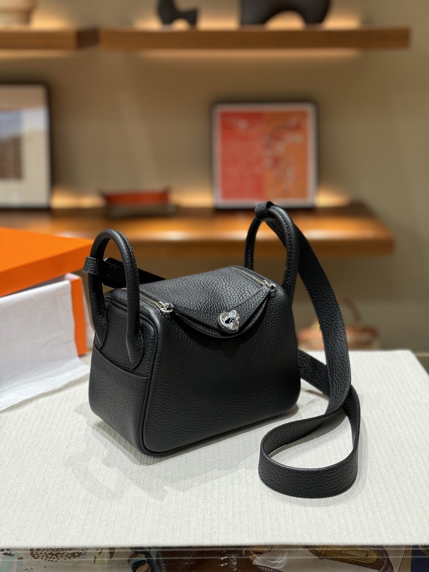 Women's Lindy Mini Doctor Cow Leather Portable Bags