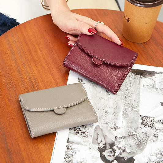 Women's Multi Slots Soft First Layer Cowhide Ladies Wallets