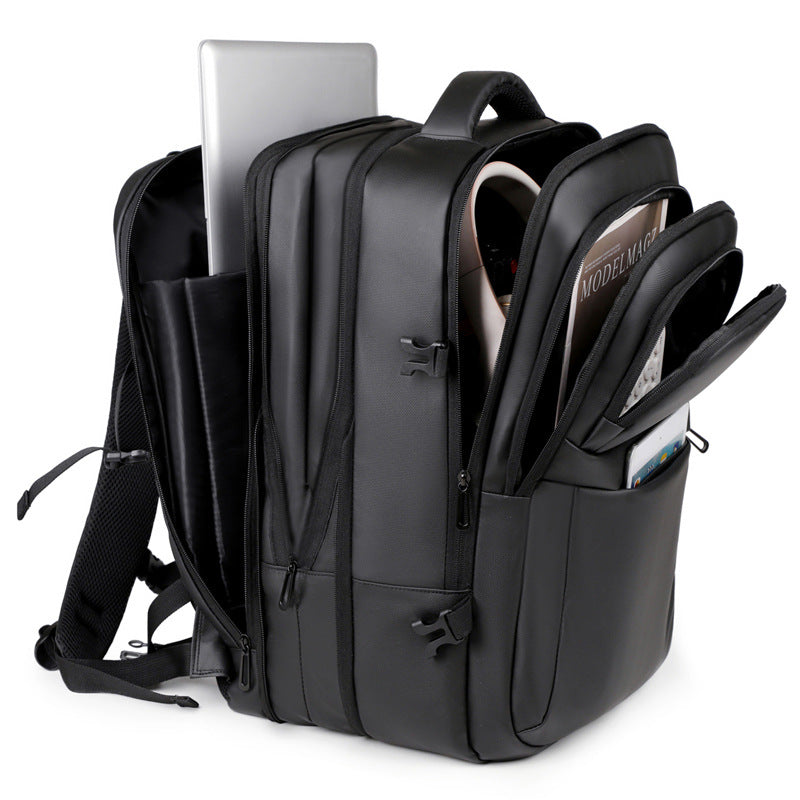 Men's Business Scalable Waterproof Derm High-grade Printable Backpacks