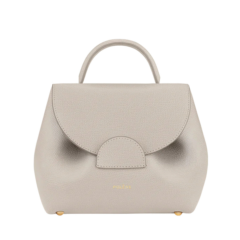 Smiling Face Genuine Leather Boling Commuter Crossbody Bags