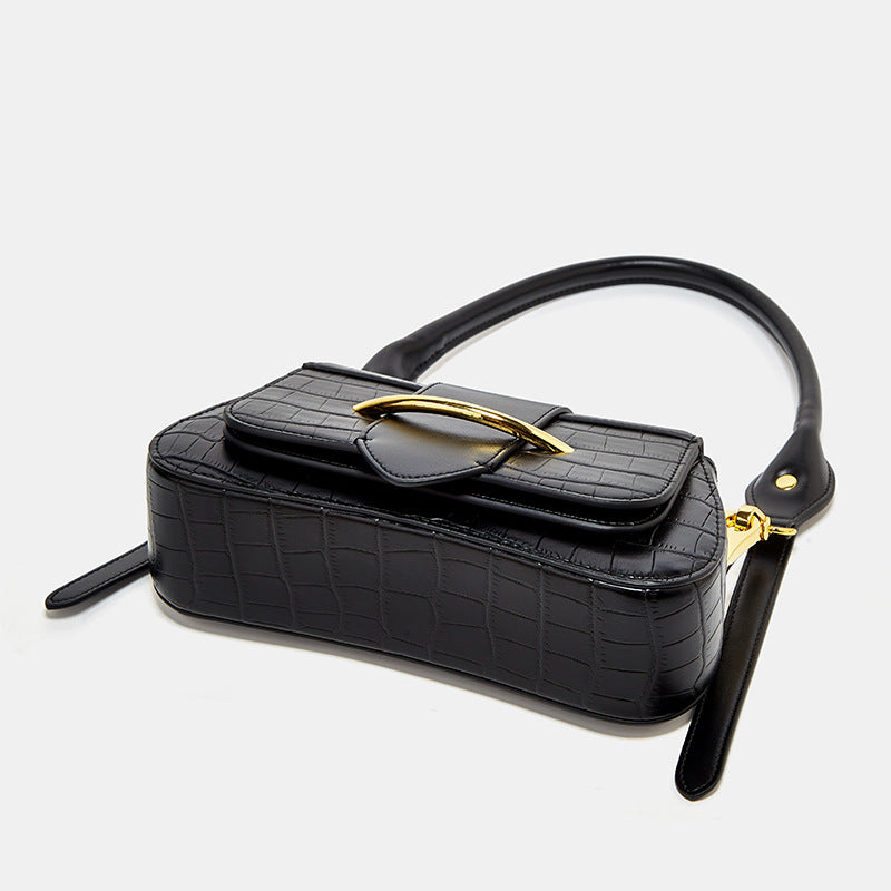 Women's Simple Niche Design Fashion Underarm Crocodile Shoulder Bags