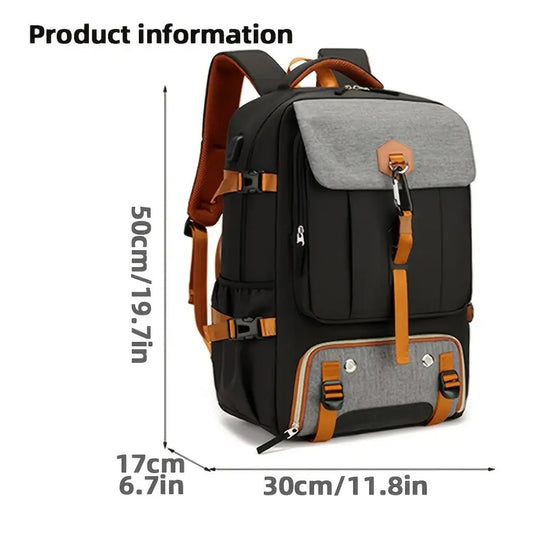 Men's Large Capacity Waterproof Business Trip Hiking Backpacks