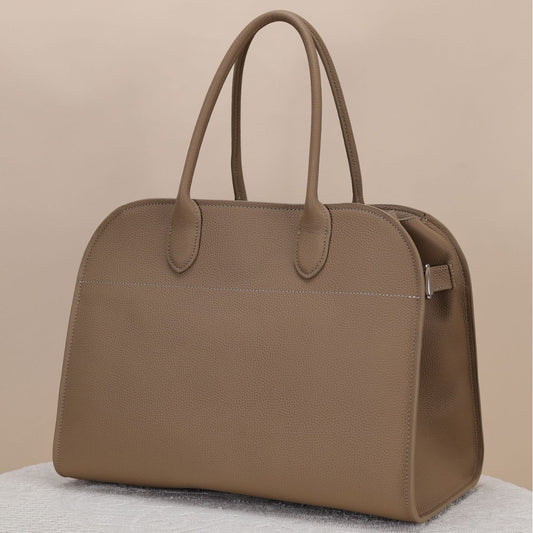 Women's Pattern Top Layer Cowhide Large Capacity Handbags