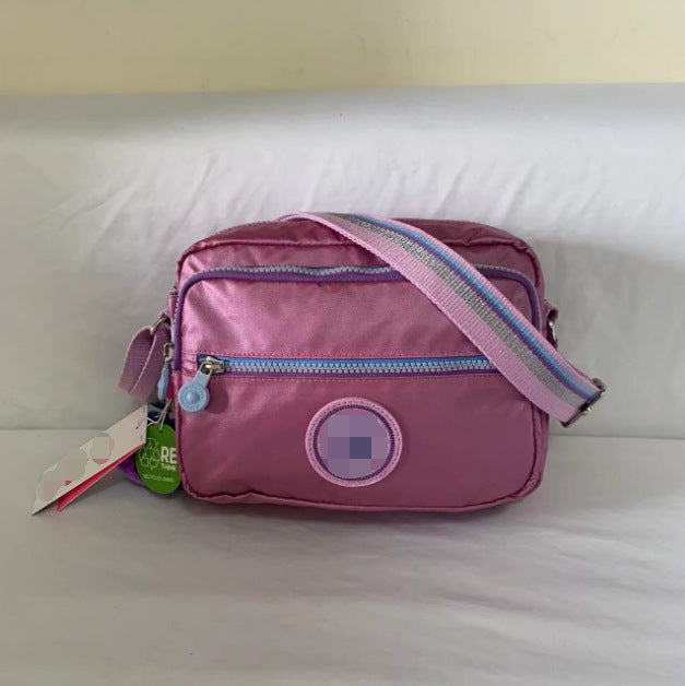 Women's Spring Monkey Urban Simple Nylon Compartment Crossbody Bags