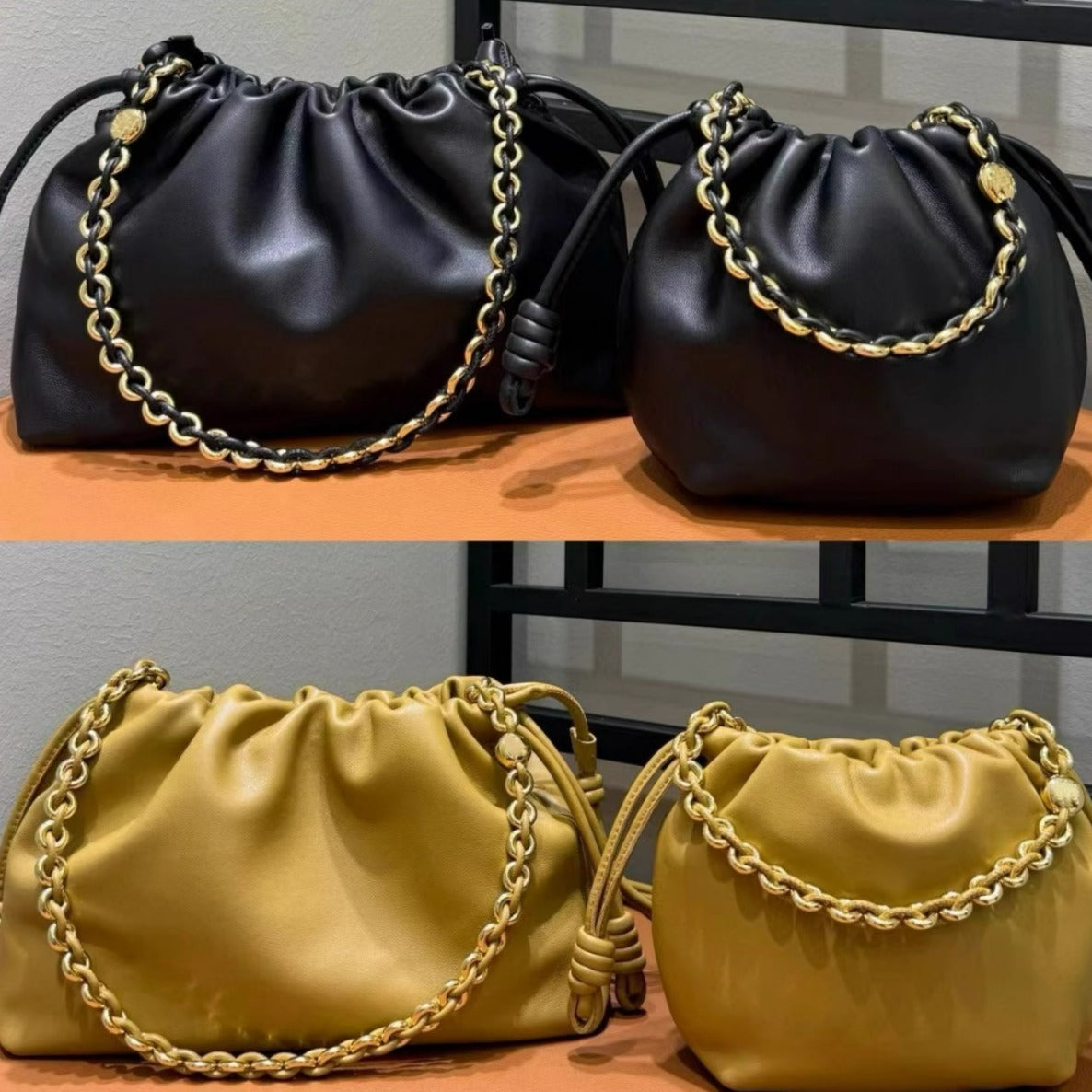 Women's High Quality Cloud Drawstring Lucky Underarm Crossbody Bags