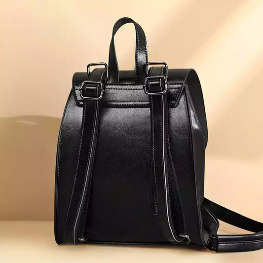 Women's Genuine Leather Retro Style Fashion Backpacks