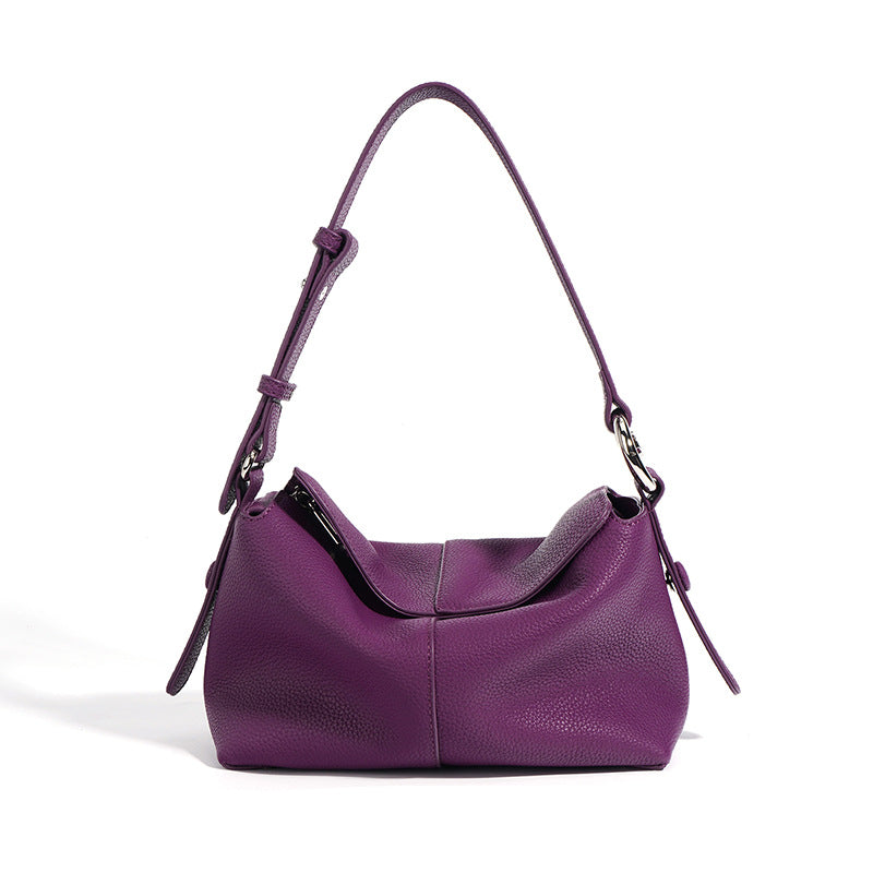 Women's First Layer Cowhide Commuter Pillow Niche Genuine Leather Bags