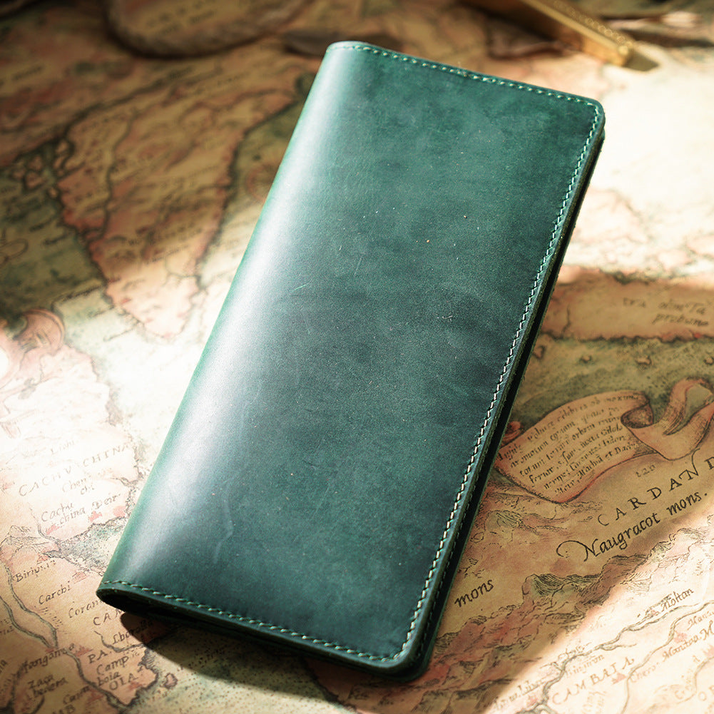 Men's Retro Crazy Horse Leather Genuine Cattlehide Men's Wallets