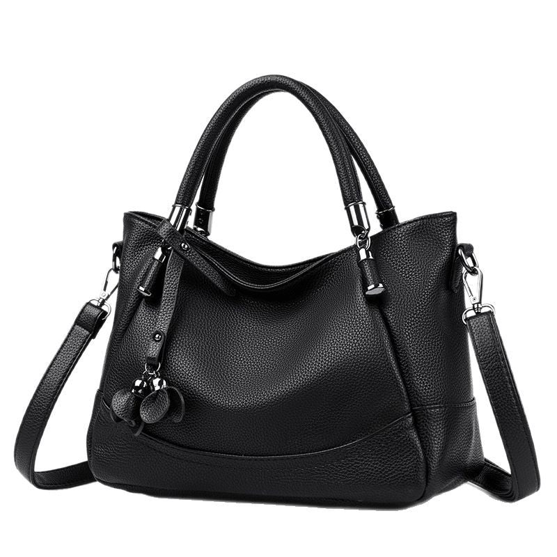 Women's Lychee Pattern High-grade Easy Matching Soft Handbags