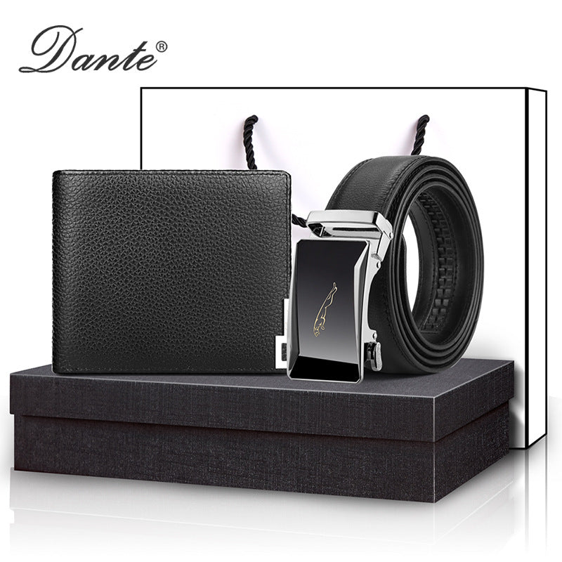 Men's Genuine Cattlehide Leather Surface Practical Suit Men's Wallets
