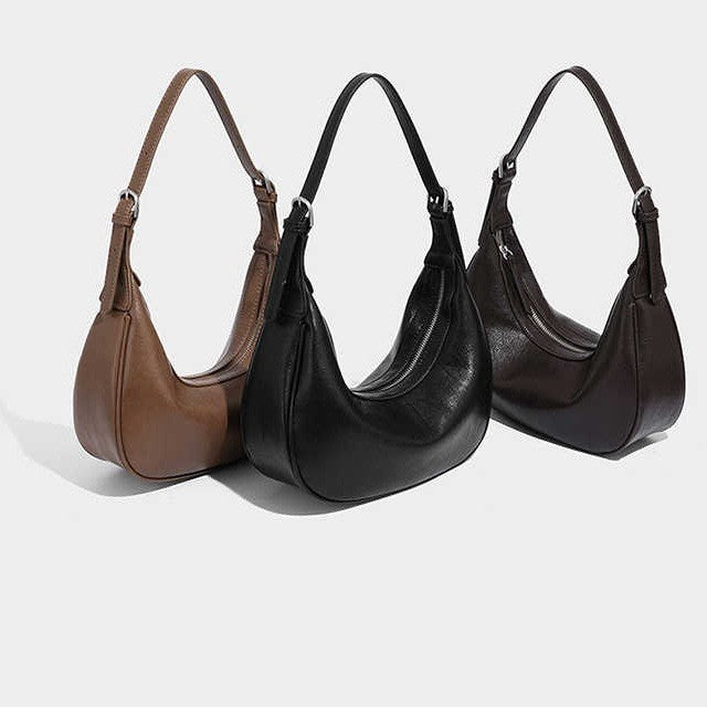Classy New Women's Tanned Crescent Minimalist Crossbody Bags