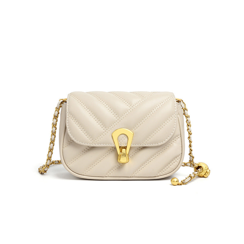Women's Niche Chain Pouch Light Luxury Genuine Crossbody Bags