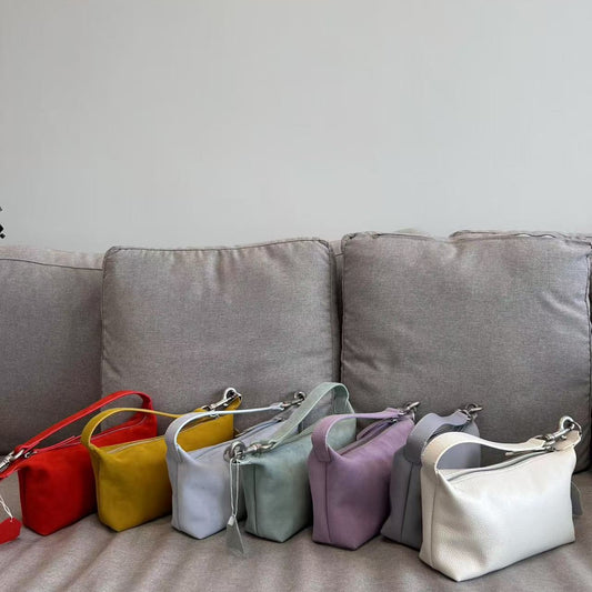 Women's Korean Style Fashion Hand Text Top Layer Handbags