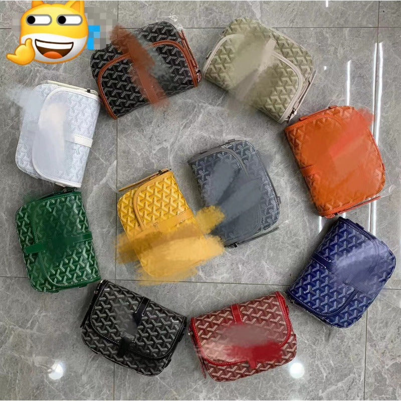 Slouchy Single Saddle Dog Teeth Monogram Shoulder Bags