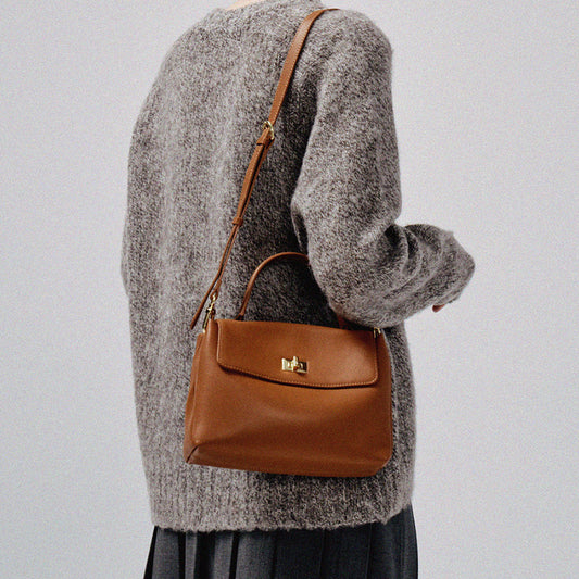 Women's First Layer Cowhide Soft Leather Versatile Shoulder Bags