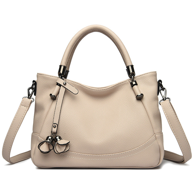 Women's Lychee Pattern High-grade Easy Matching Soft Handbags