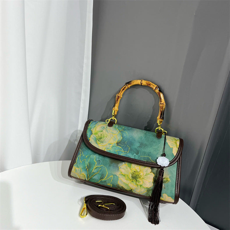 Ethnic Style Retro Textured Simple Elegant Handbags