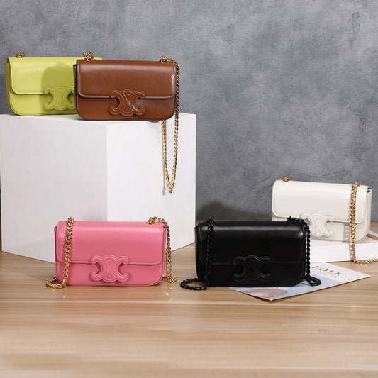 Spring Genuine Leather Fashion Chain Trendy Shoulder Bags