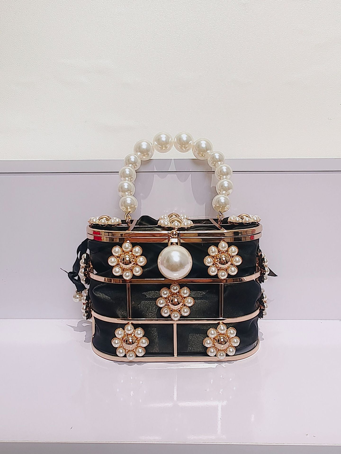 Women's French Niche Fashion Pearl Chain Summer Evening Bags