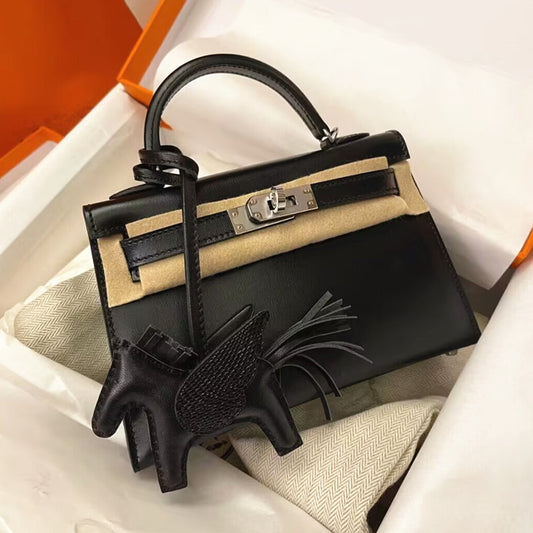 Women's Second Generation Kelly Glossy Cow Leather Handbags