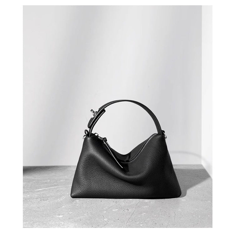 Women's Layer Cowhide Lunch Box Fashion Soft Bags