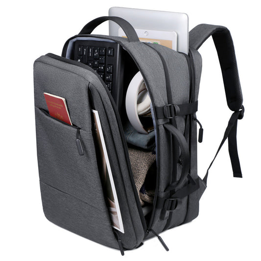 Men's Scalable Business Expand Large Capacity Trip Backpacks